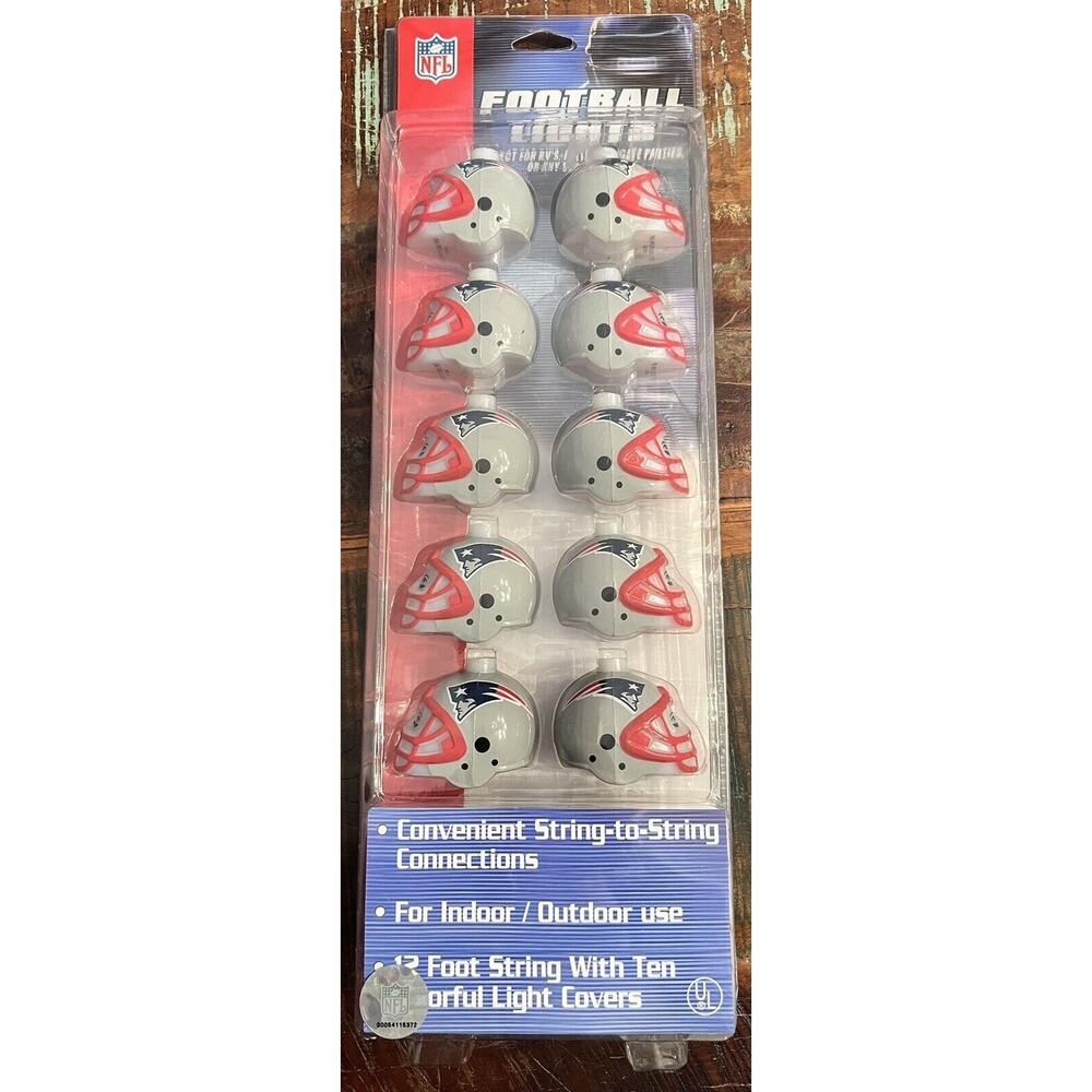 Vintage New England Patriots String Lights NFL Football New Never Used - Picture 4 of 4